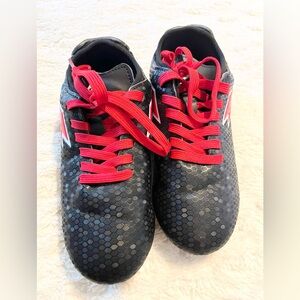Black and Red soccer shoes